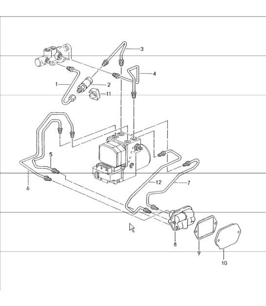 Diagram 604-08 Porsche 944 2.5L 8V 1982-87 