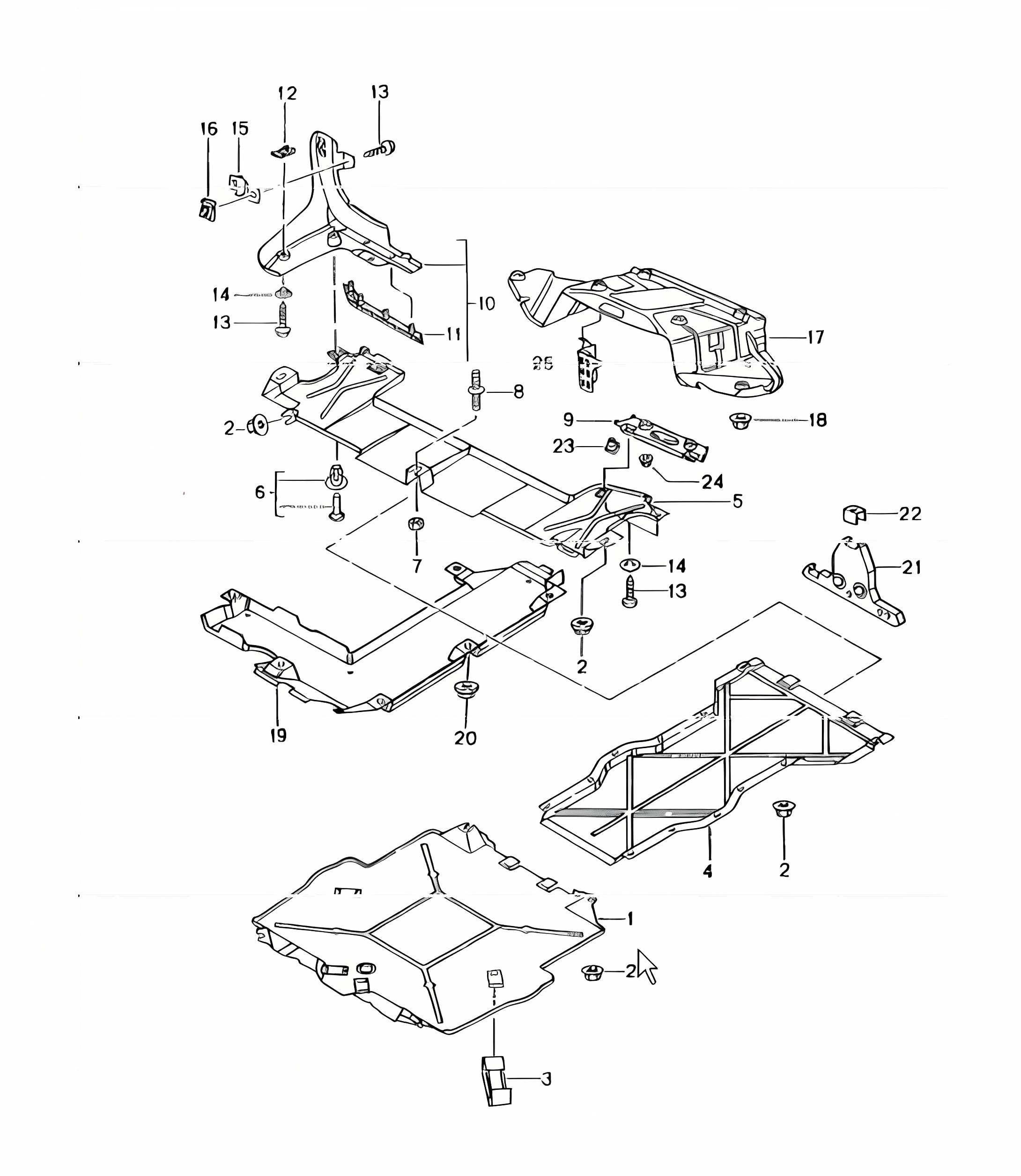 linings for underbody 986 Boxster 1997-04