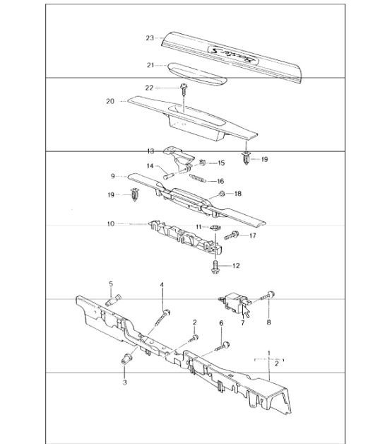 lining door sill 986 Boxster 1997-04