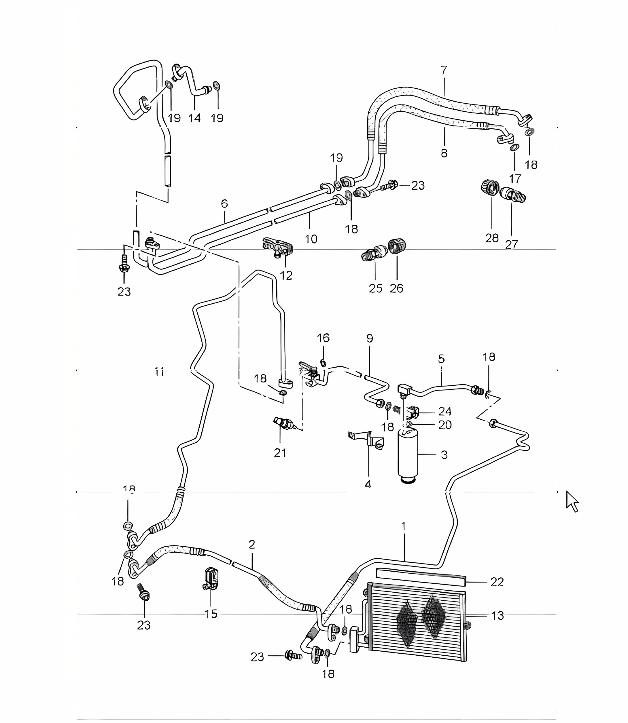 refrigerant circuit 986 Boxster 1997-04