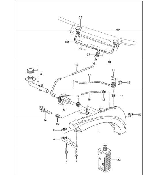 Diagram 904-10 Porsche 957 Cayenne 3.6L 2007-10 Electrical equipment