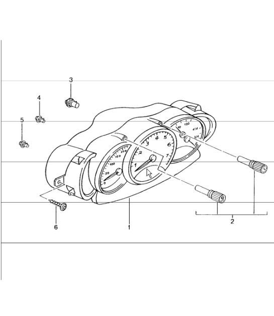 Diagram 906-01 Porsche 997 MKII Carrera C2 3.6L 2009-12 Electrical equipment