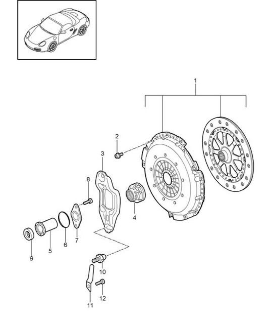 Diagram 301-000 Porsche Boxster 718 (982) 2017>> Transmission