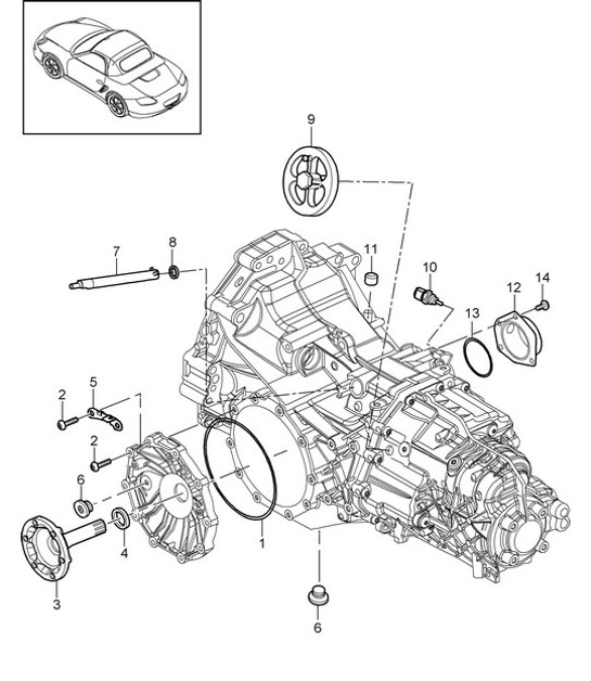Diagram 302-005 Porsche 911 & 912 (1965-1989) Transmisión