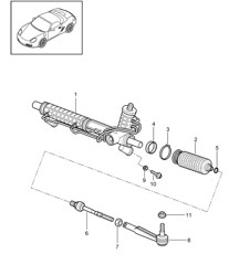 Servolenkung / Lenkgetriebe / Lenkungsteile 987.2 Boxster / Boxster S 2009-12
