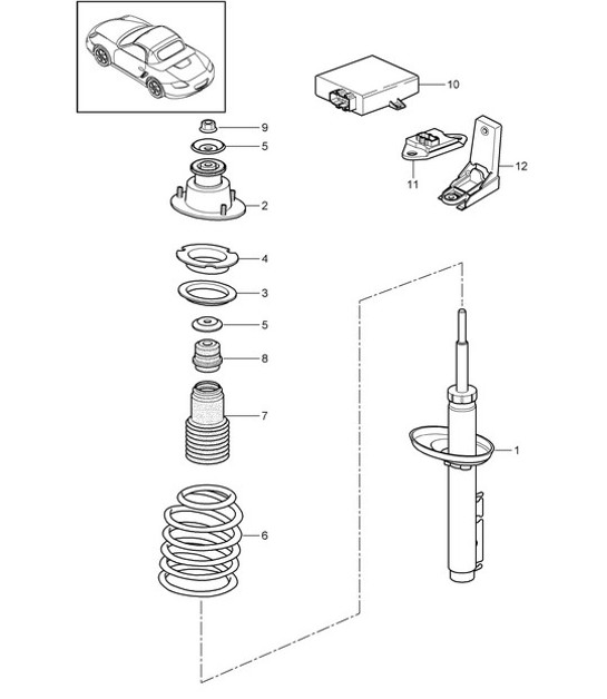 Diagram 502-000 Porsche 944 2.5L 8V 1982-87 