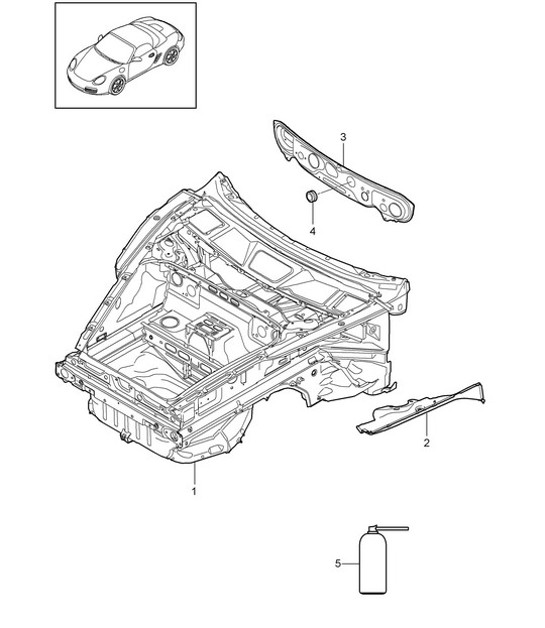 Parte delantera 987.2 Boxster / Boxster S 2009-12