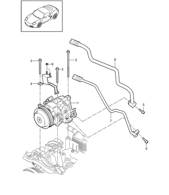 Compresor 987.2 Boxster / Boxster S 2009-12