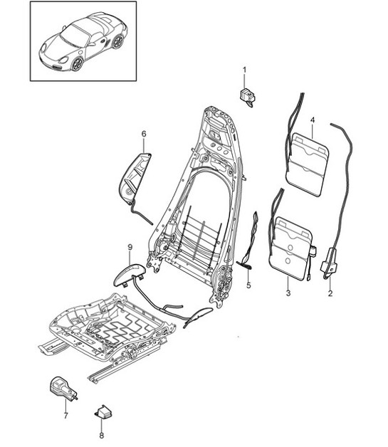 Diagram 817-022 Porsche 911 & 912 (1965-1989) Body