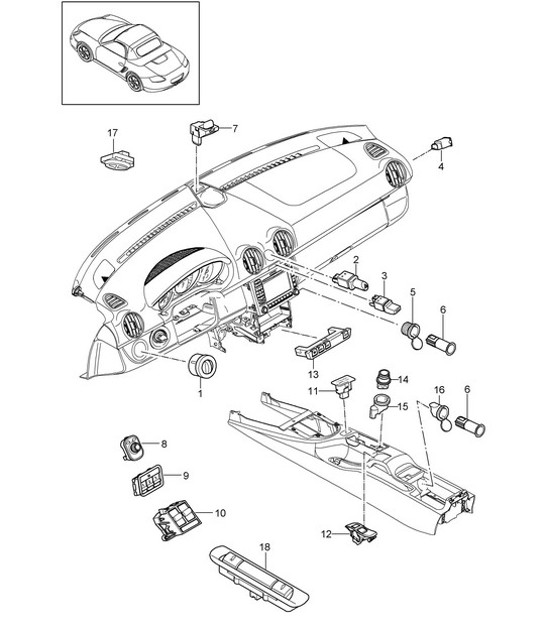 Diagram 903-005 Porsche 924S 2.5L 1986-87 