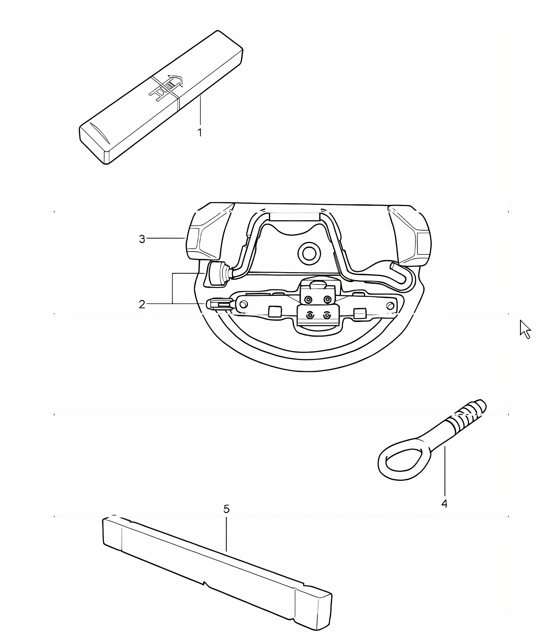 tool jack 987 Boxster / Boxster S 2005-08