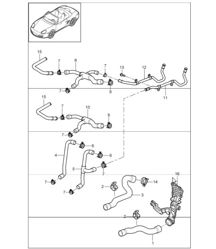 水冷 - 1 - 适用于 987 Boxster / Boxster S 2005-08
