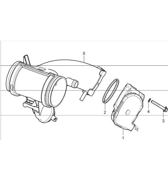 Diagram 107-00 Porsche 997 MK1 TURBO 2007-09 Engine