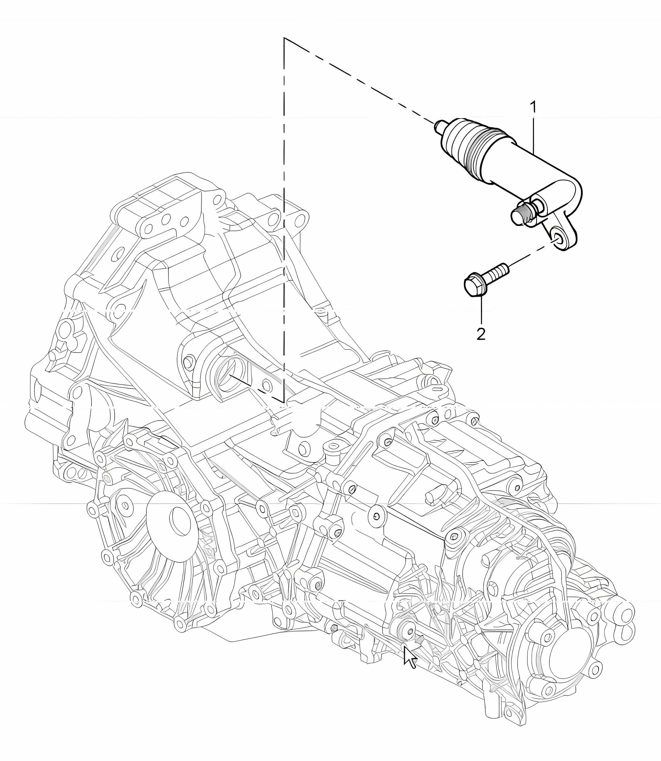 clutch release 5th-speed manual transmission (I481) for 987 Boxster G87.01 2005-08