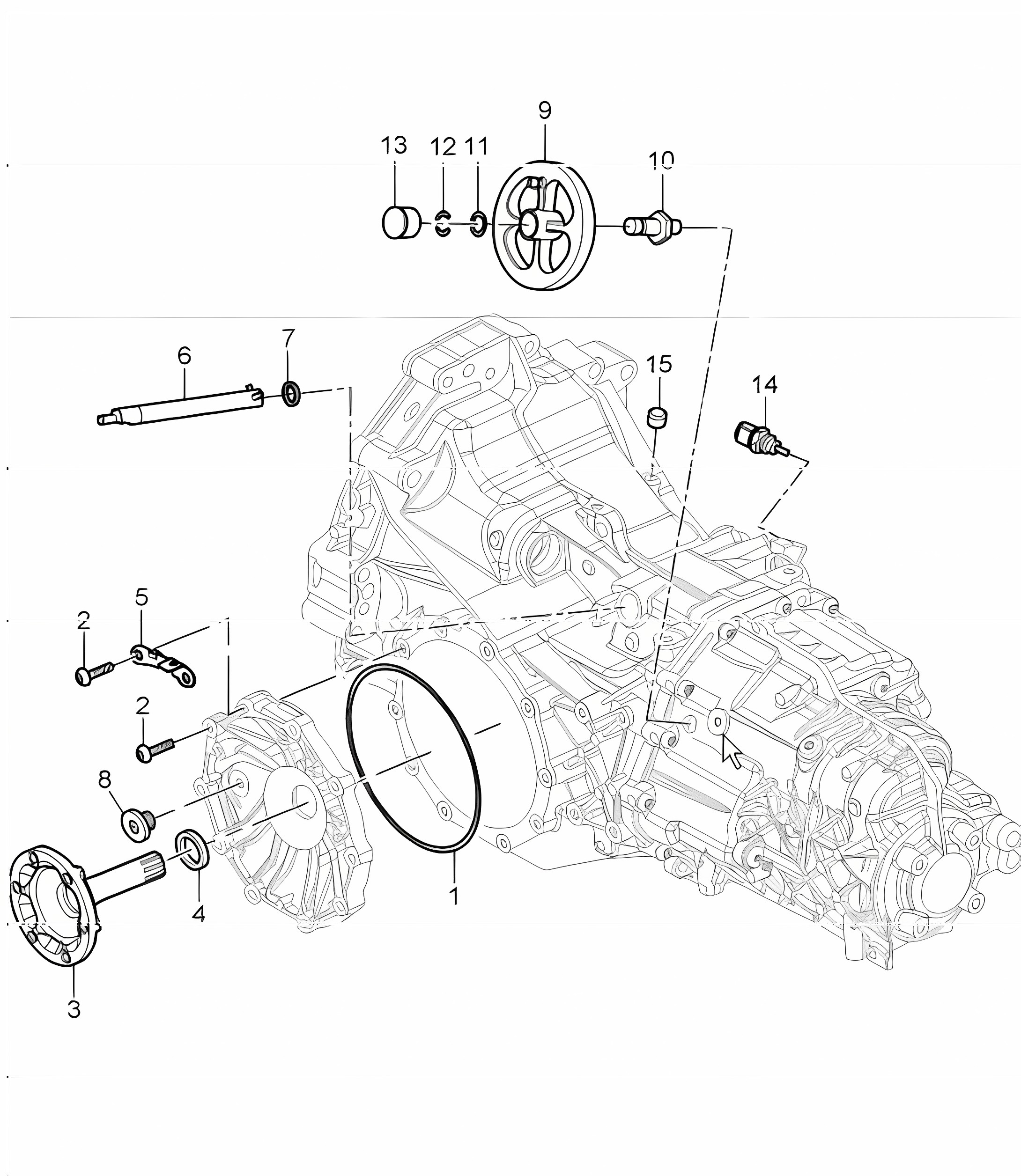 replacement transmission, single parts for 987 Boxster S G87.20 I480 (6-speed manual transmission) 2007-08