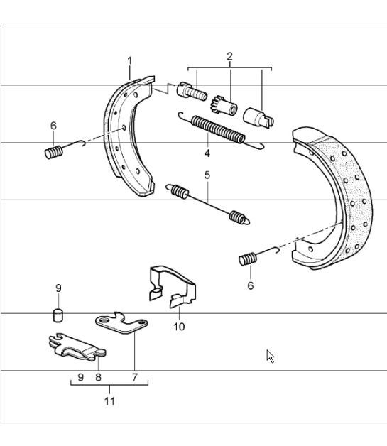 Diagram 603-05 Porsche 944 2.5L 8V 1982-87 
