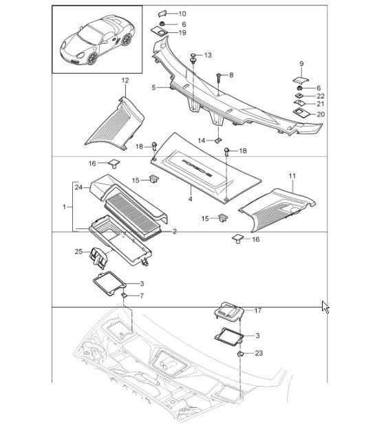 Diagram 813-20 Porsche 911 & 912 (1965-1989) Body