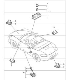 interior lights luggage compartment lamp engine compartment lamp glove compartment light footwell light