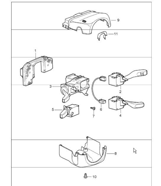 Diagram 903-10 Porsche 911 1987-1989 3.2L G50 Electrical equipment