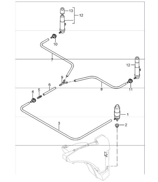 Diagram 904-20 Porsche 955 Cayenne 3.2L V6 2003-06 Electrical equipment