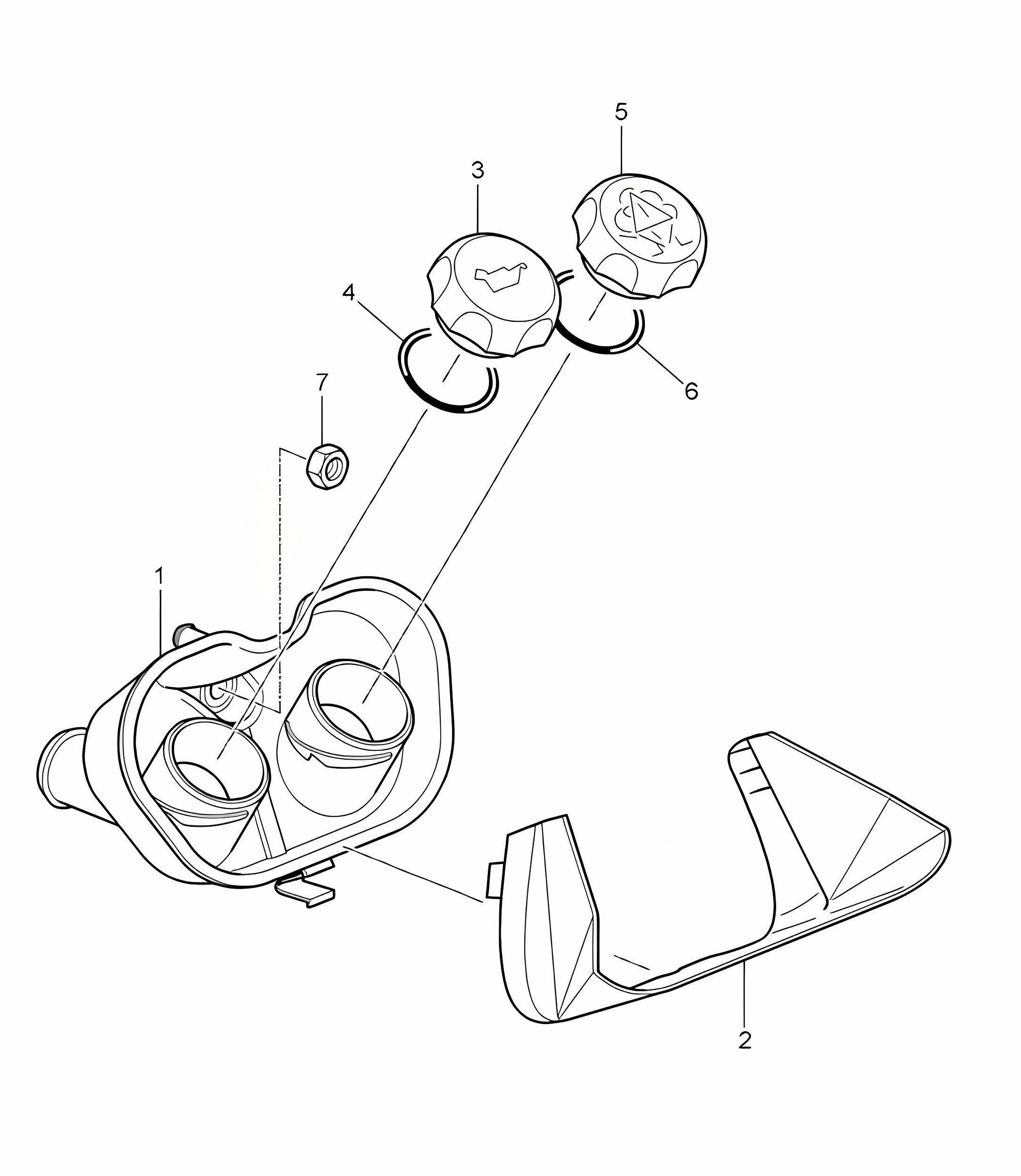 Water cooling 4 / Fuel filler neck - 9720, 9721, 9722 - 987C.1 Cayman 2.7L / 3.4L 2006-08