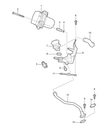 Air injection - 9720, 9721, 9722 - 987C.1 Cayman 2.7L / 3.4L 2006-08