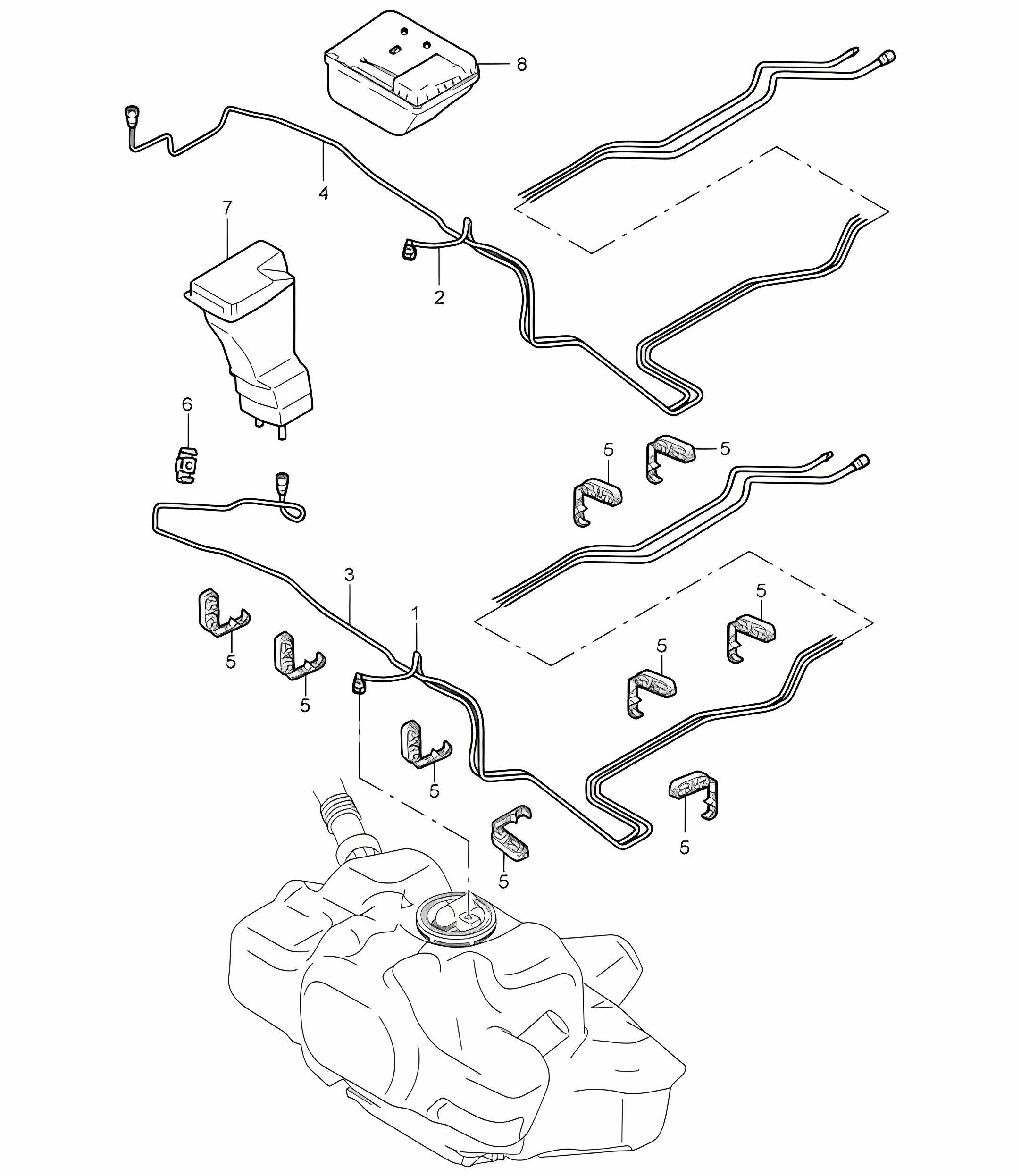 Fuel system 987C.1 Cayman 2006-08