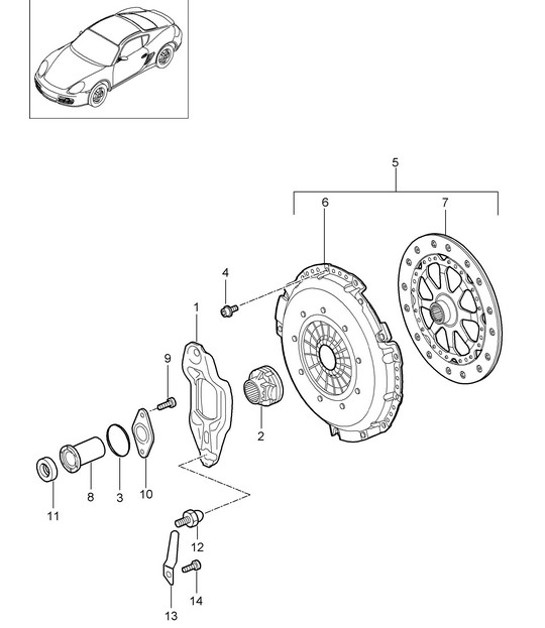 Diagram 301-001 Porsche 911 & 912 (1965-1989) Transmission
