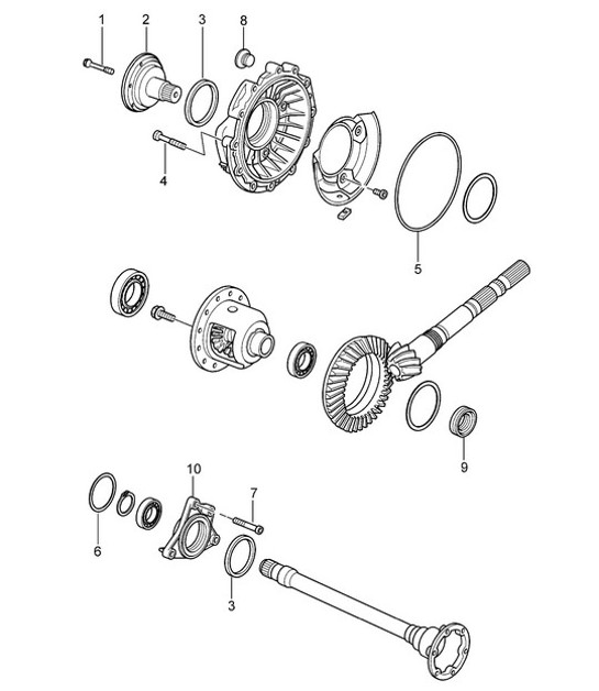 Diagram 320-003 Porsche 928 (1978-1995) 