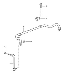 Anti-roll bar 987C.1 Cayman 2006-08