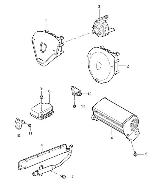 Diagram 403-006 Porsche 911 & 912 (1965-1989) Front Axle, Steering 