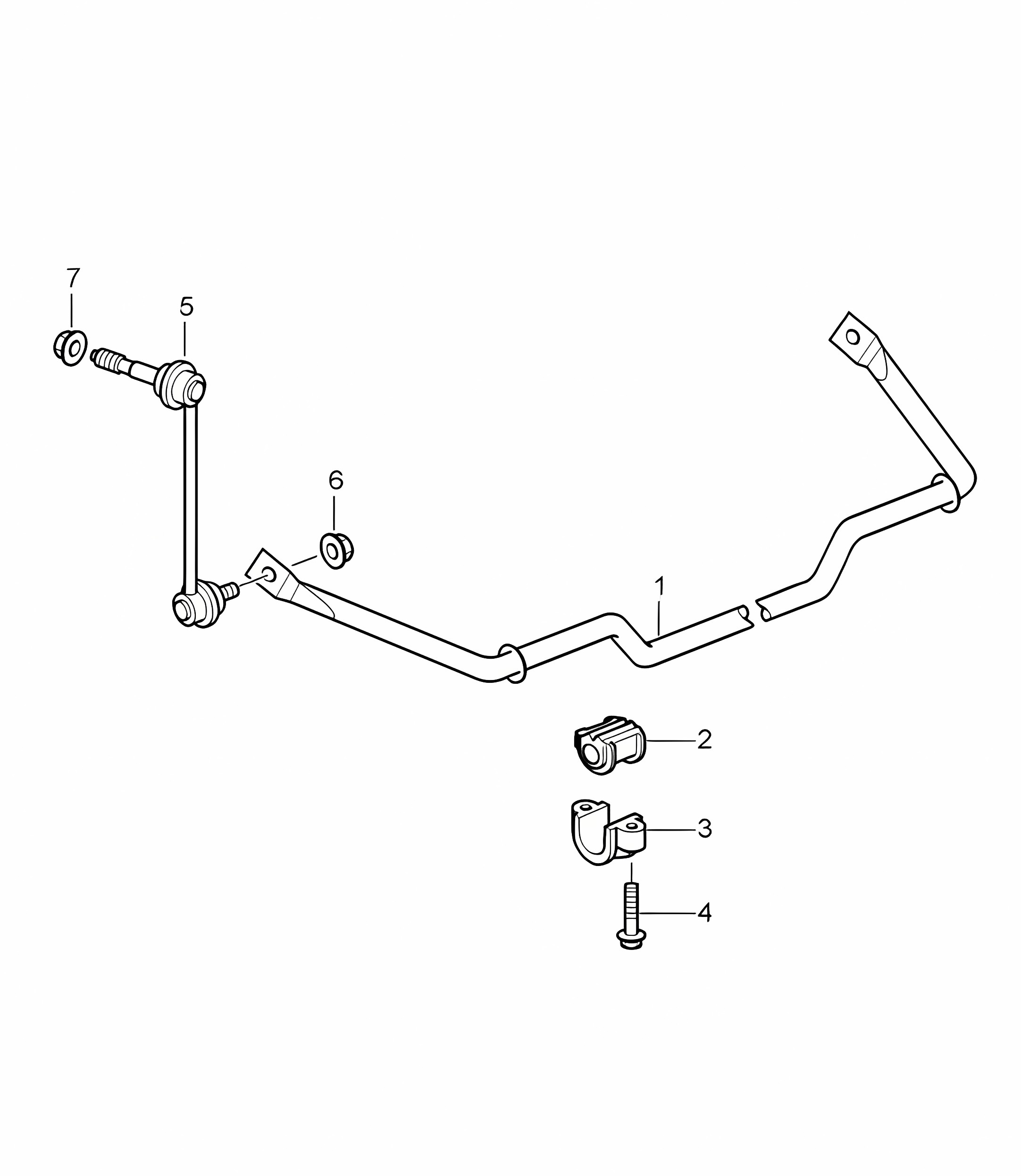 Anti-roll bar 987C.1 Cayman 2006-08