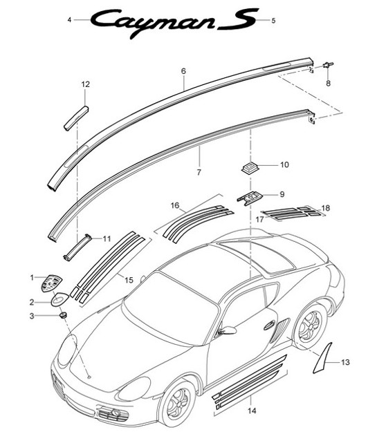 Diagram 810-000 Porsche 911 & 912 (1965-1989) Body