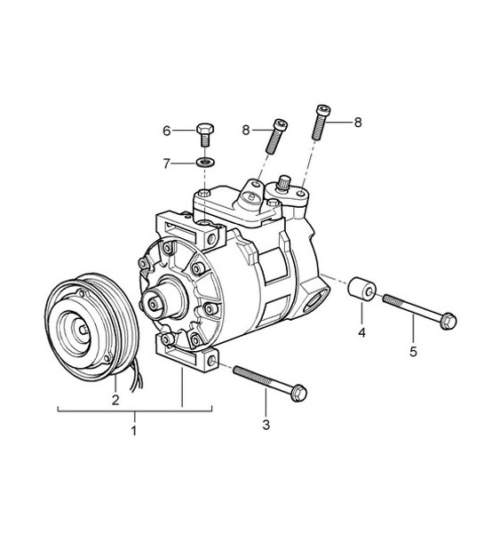 Diagram 813-015 Porsche Macan (95B) MK1 (2014-2018) Carrozzeria