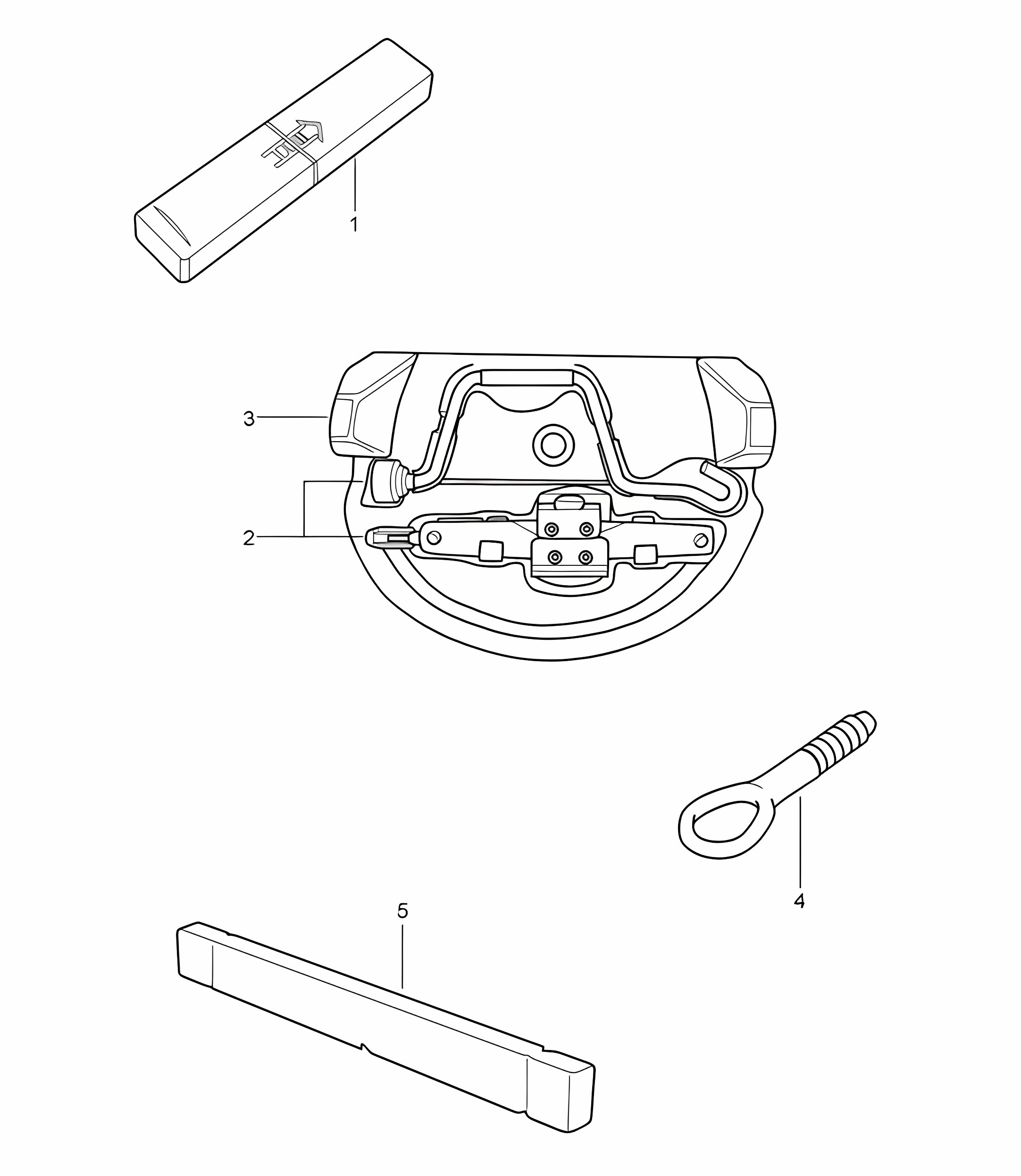 Tool jack 987C.2 Cayman 2009-12