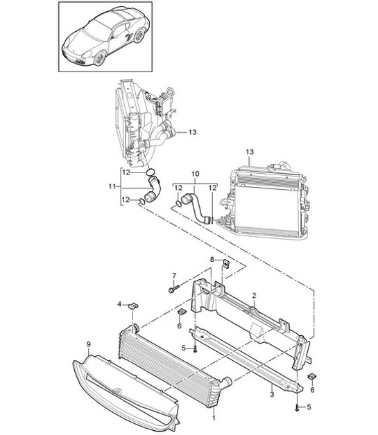Diagram 105-017 Porsche 944 2.7L 8V 1988-89 