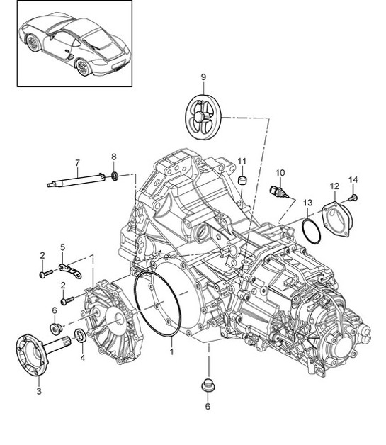 Diagram 302-005 Porsche 971.2 Panamera 4 E-Hybrid 2.9L V6 2021-23 
