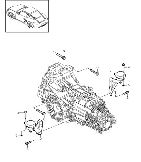Diagram 370-000 Porsche Panamera 970 MK2 (2014-2016) Transmission