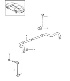 Anti-roll bar 987C.2 Cayman 2009-12