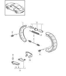 Handbrake 987C.2 Cayman 2009-12