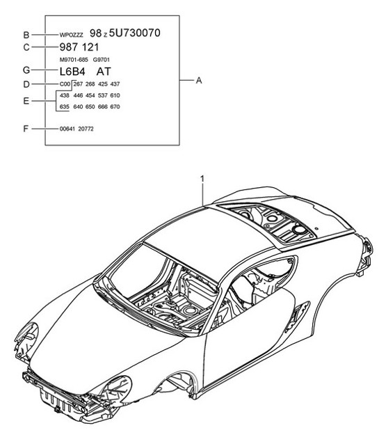 Diagram 801-000 Porsche 9J1.1 Taycan 2020-24 
