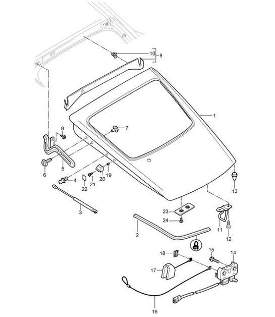 Diagram 803-005 Porsche 997 (911) MK1 2005-2008 Body