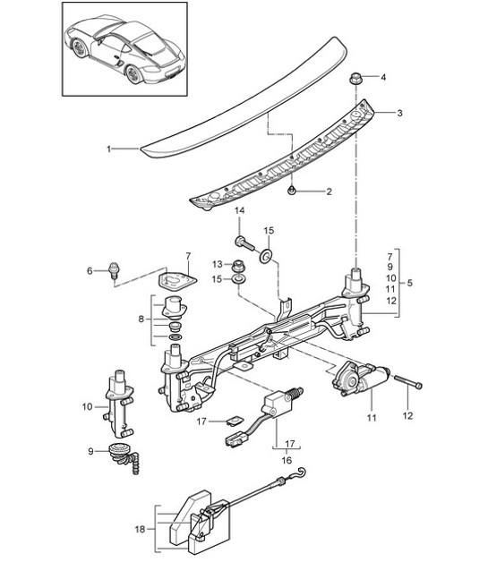 Diagram 803-007 Porsche Macan (95B) MK1 (2014-2018) Body