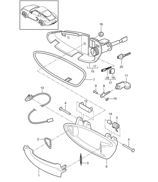 Diagram 804-020 Porsche 944 2.7L 8V 1988-89 