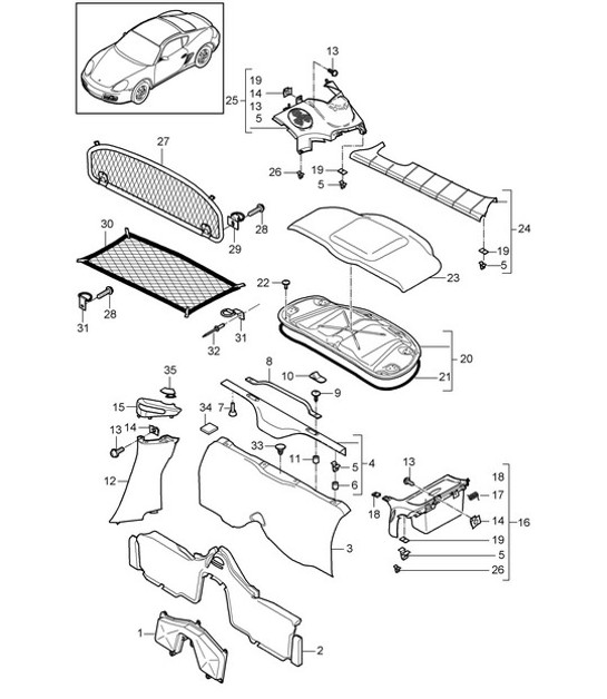 Diagram 807-005 Porsche 911 & 912 (1965-1989) Body