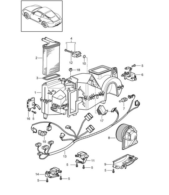 Diagram 813-005 Porsche Macan (95B) MK1 (2014-2018) Carrosserie
