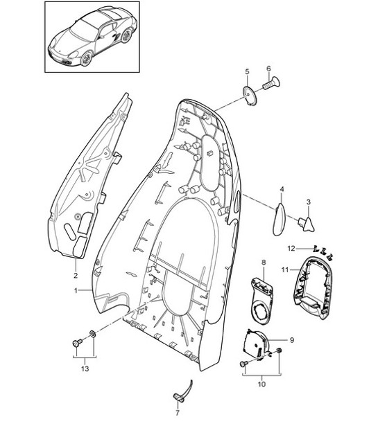 Diagram 817-004 Porsche 993 (911) C2S 1994-97 Body