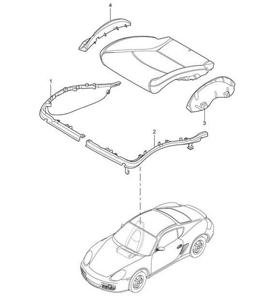 Diagram 817-024 Porsche 991.1 Carrera C4 3.4L (350 Bhp) 2012-16 Body