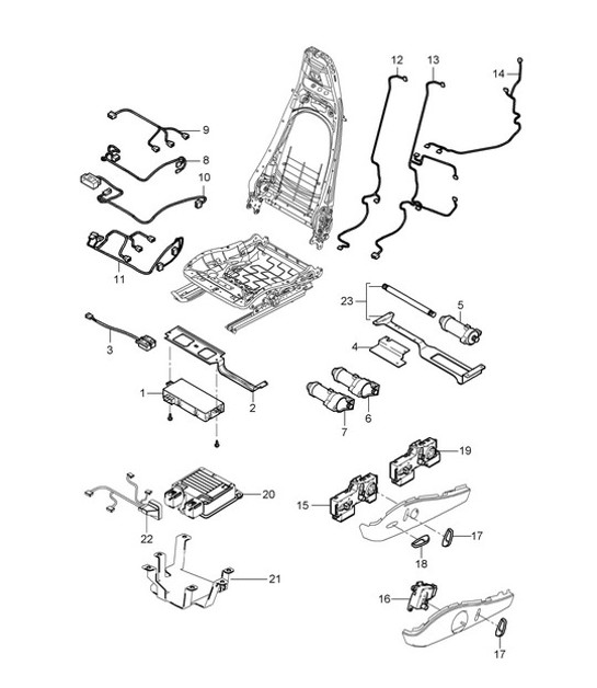 Diagram 817-025 Porsche Boxster 986/987/981 (1997-2016) Body