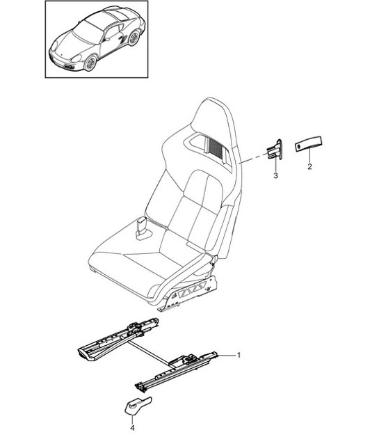 Diagram 817-030 Porsche 997 (911) MK1 2005-2008 Body